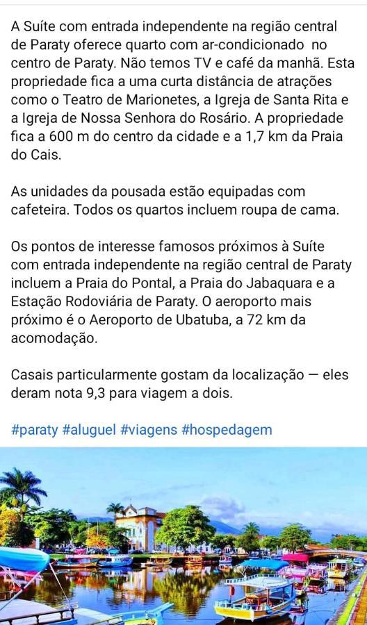 Suite Simples Com Entrada Independente Na Regiao Central De Paraty Bagian luar foto